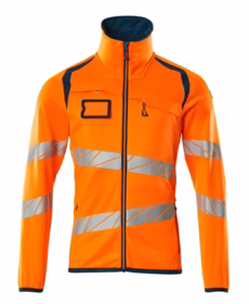 Mascot - Fleecetrøje 19103 Hi-vis orange/mørk petroleum