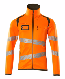 Mascot - Fleecetrøje 19103 Hi-vis orange/mosgrøn
