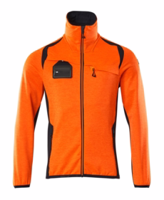 Mascot - Fleecetrøje Hi-viz 19403 orange/mørk marine