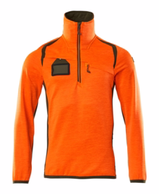 Mascot - Fleecetrøje Hi-vis 19303 orange/mosgrøn