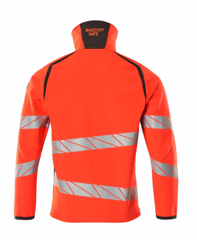 Softshell jakke 19002 Hi-vis rød/mørk antracit, str. M