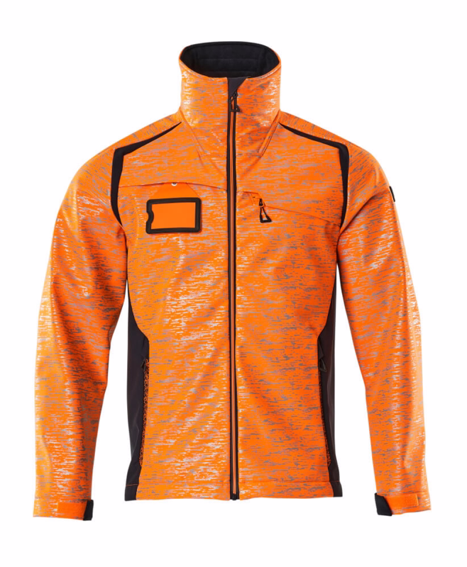 Softshell jakke Hi-vis 19202 orange/mørk marine, str. 5XL