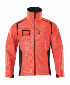 Mascot - Softshell jakke Hi-viz 19202 rød/mørk marine