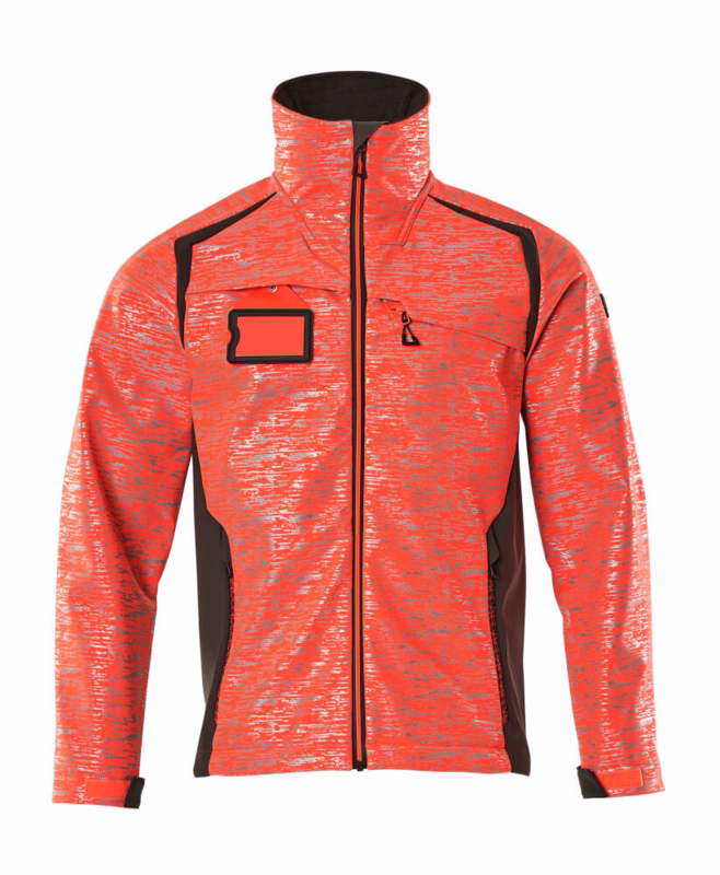 Softshell jakke Hi-vis 19202 rød/mørk antracit, str. XL