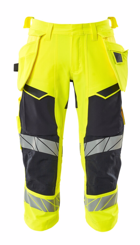 Knickers 19049 Hi-vis gul/mørk marine, str. C62