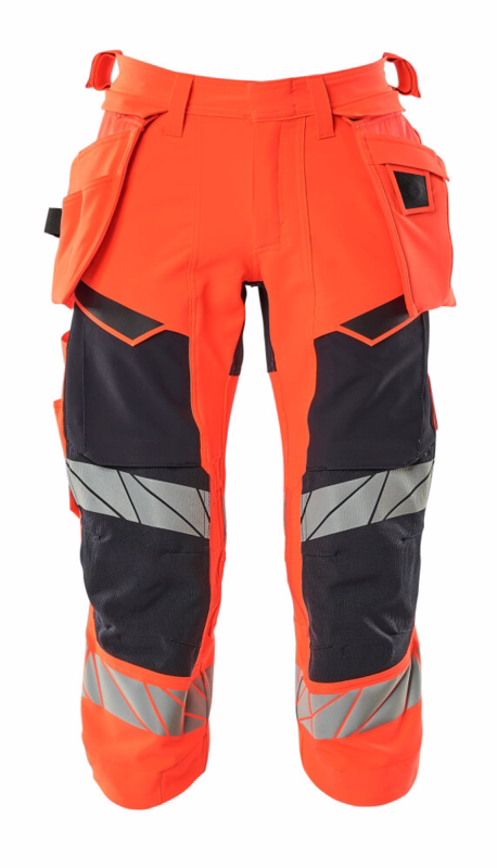 Knickers 19049 Hi-viz rød/mørk marine, str. C64