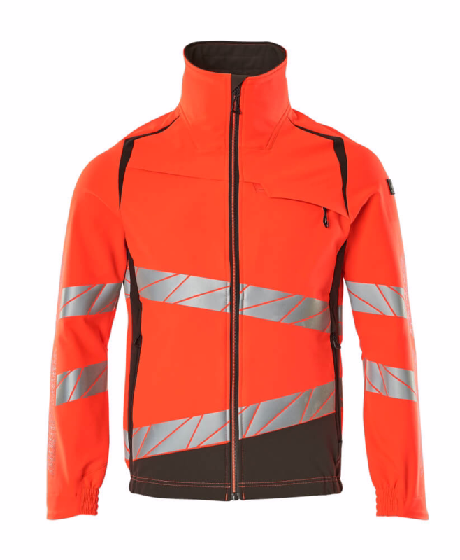 Arbejdsjakke Hi-vis 19009 rød/mørk antracit, str. 5XL