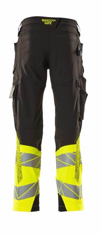 Arbejdsbuks Hi-vis 19179 sort/gul, str. 90C56