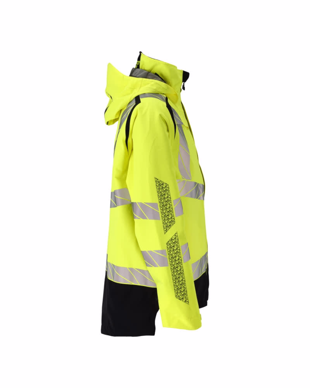 Skaljakke 19301 Hi-vis gul/sort, str. 5XL