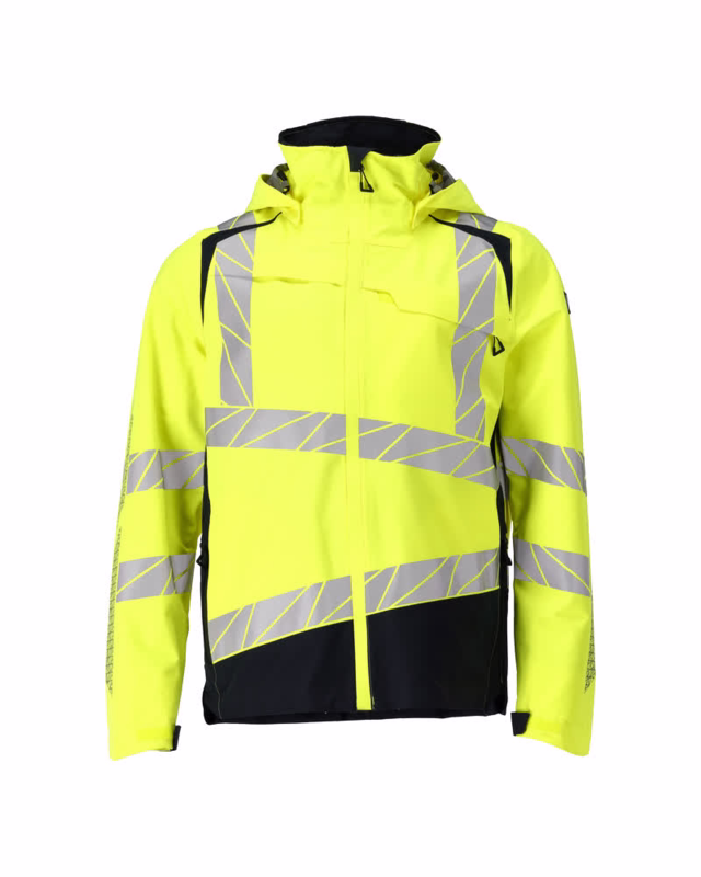 Skaljakke 19301 Hi-vis gul/mørk marine, str. XL