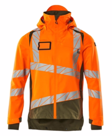 Mascot - Skaljakke 19301 Hi-vis orange/mosgrøn