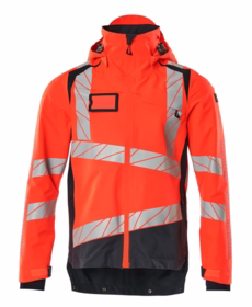 Mascot - Skaljakke 19301 Hi-vis rød/mørk marine