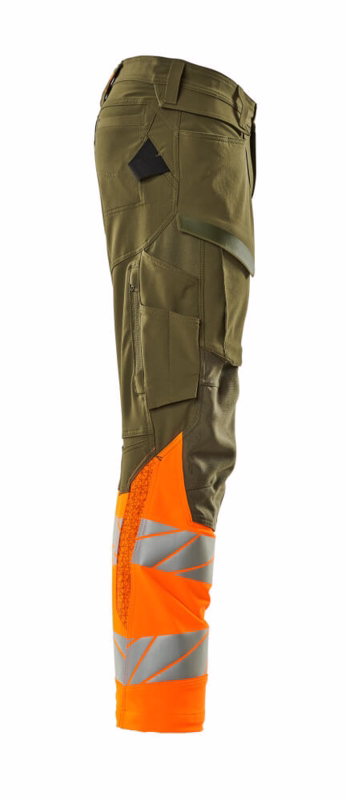 Arbejdsbuks Hi-vis 19179 mosgrøn/orange, str. 82C51