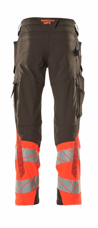 Arbejdsbuks Hi-vis 19179 mørk antracit/rød, str. 90C46