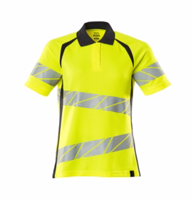 Mascot - Poloshirt Hi-vis Dame 19093 gul/mørk marine