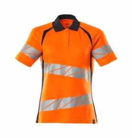 Mascot - Poloshirt Hi-vis Dame 19093 orange/mørk marine