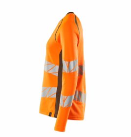 Mascot - T-shirt Hi-viz Dame 19091 orange/mosgrøn