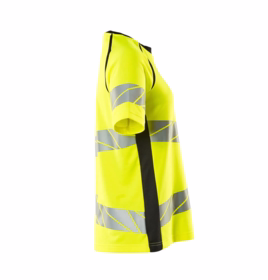 Mascot - T-shirt Hi-vis Dame 19092 gul/sort