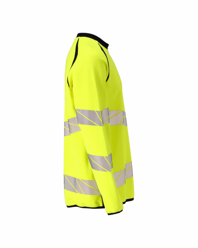 Sweatshirt 19084 Hi-vis gul/sort, str. 3XL