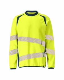 Mascot - Sweatshirt Hi-vis 19084 gul/mørk petroleum