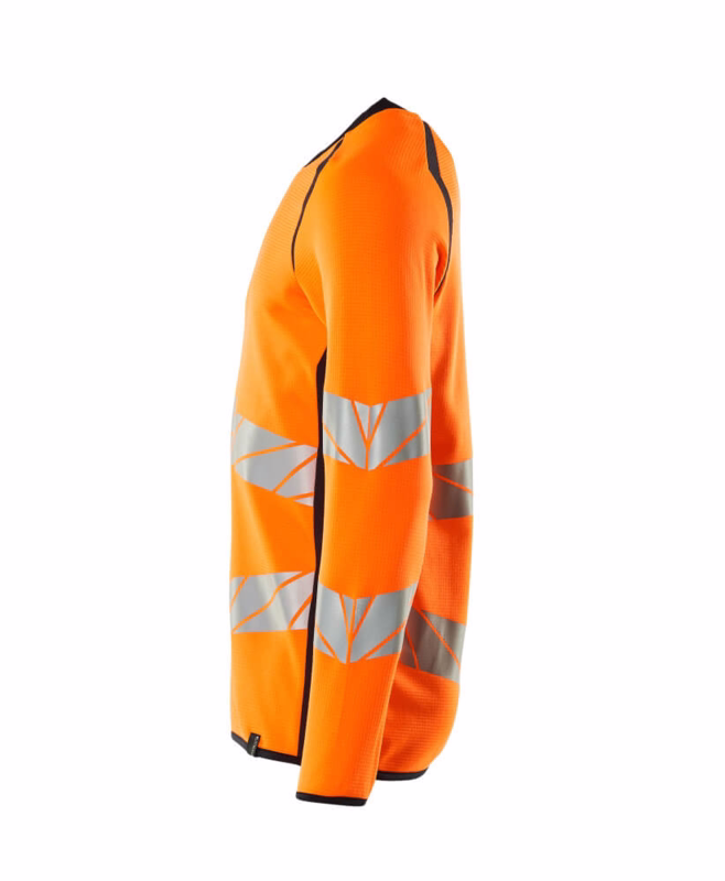 Sweatshirt 19084 Hi-vis orange/mørk marine, str. L