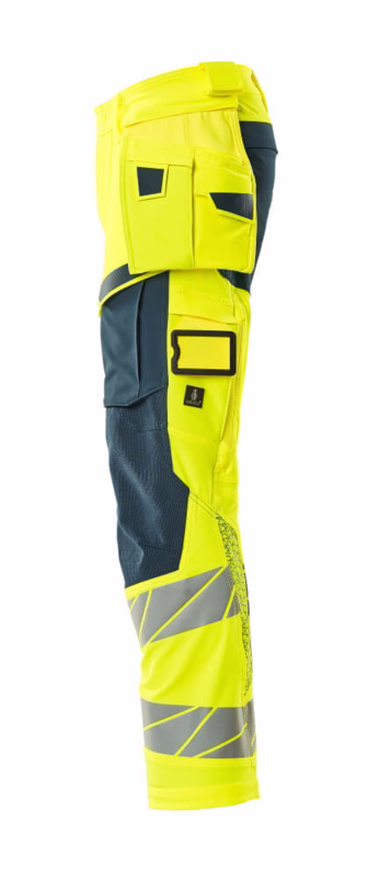 Arbejdsbuks 19031 Hi-vis gul/mørk petroleum, str. 82C45