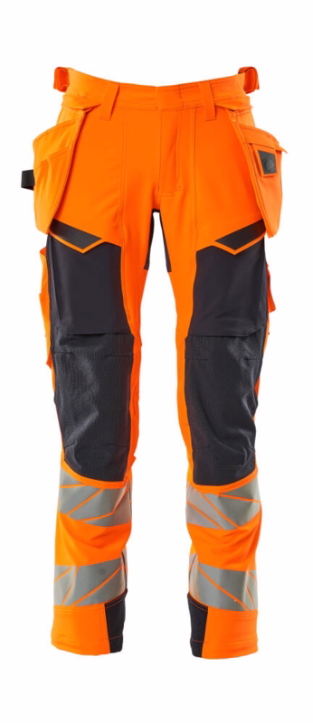 Arbejdsbuks 19031 Hi-vis orange/mørk marine, str. 82C44