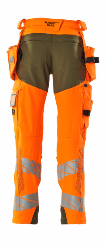 Arbejdsbuks 19031 Hi-vis orange/mosgrøn, str. 90C47