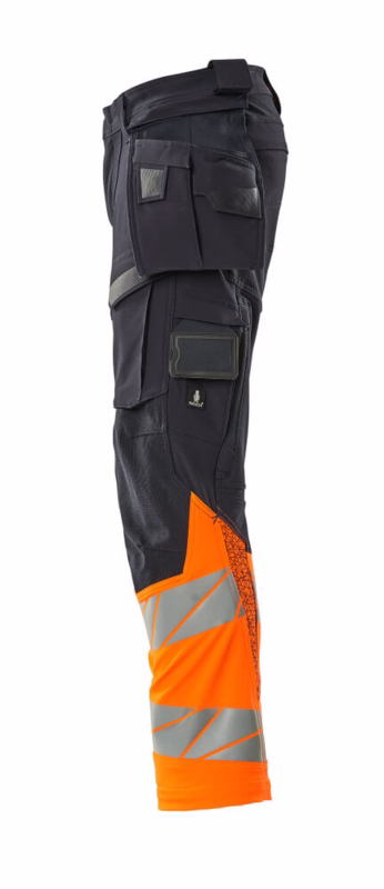 Arbejdsbuks Hi-vis 19131 mørk marine/orange, str. 82C51