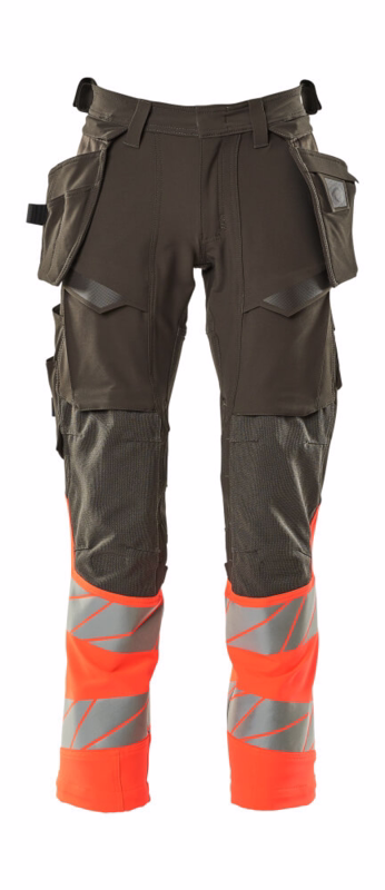 Arbejdsbuks Hi-vis 19131 mørk antracit/rød, str. 90C46