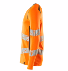 Mascot - Flour. T-shirt L/Æ 19081 orange/mosgrøn