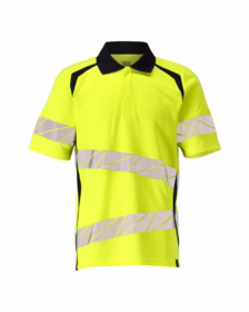 Mascot - Polo shirt 19083 flour. gul/mørk marine