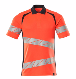 Mascot - Polo shirt 19083 flour. rød/mørk marine