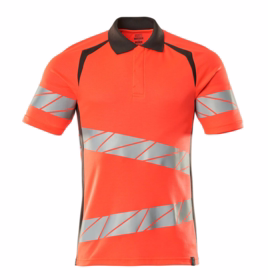 Mascot - Polo shirt 19083 flour. rød/mørk antracit