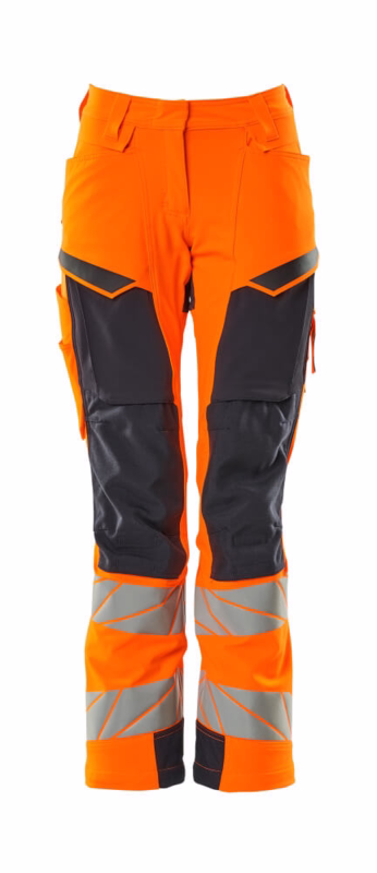 Arbejdsbuks Hi-vis Dame 19078 orange/mørk marine, str. 82C38
