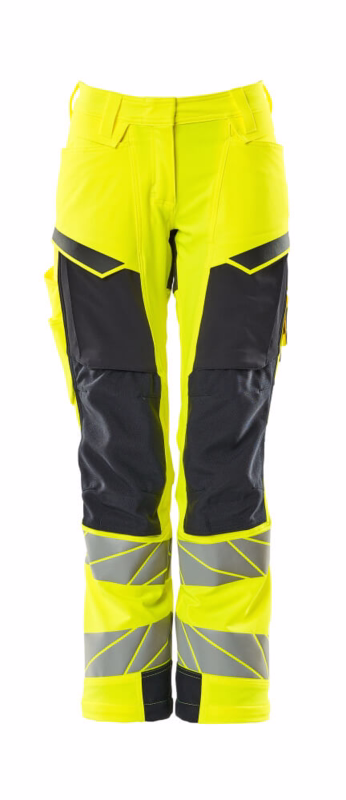 Arbejdsbuks Hi-vis Dame 19078 gul/mørk marine, str. 76C56