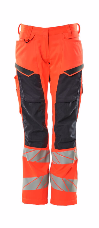 Arbejdsbuks Hi-vis Dame 19578 rød/mørk marine, str. 76C36