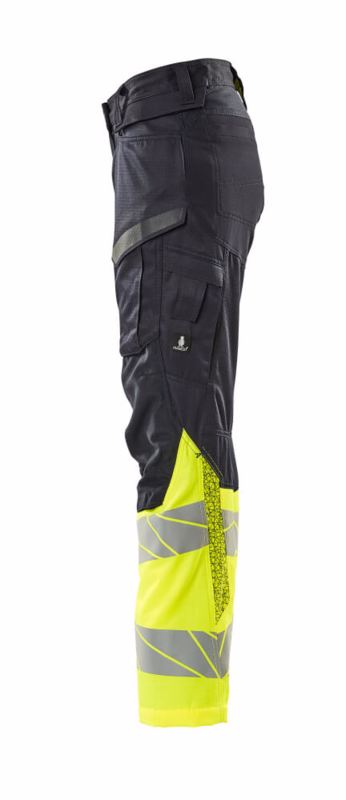 Arbejdsbuks Hi-vis Dame 19678 mørk marine/gul, str. 82C40