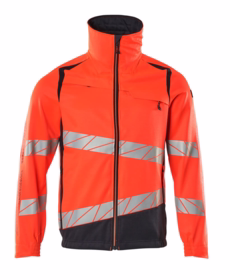 Mascot - Arbejdsjakke Hi-viz 19509 rød/mørk marine