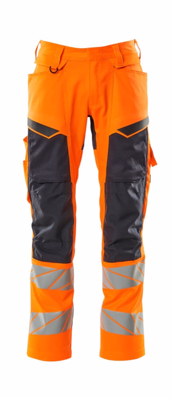Arbejdsbuks 19579 Hi-vis orange/mørk  marine, str. 90C51