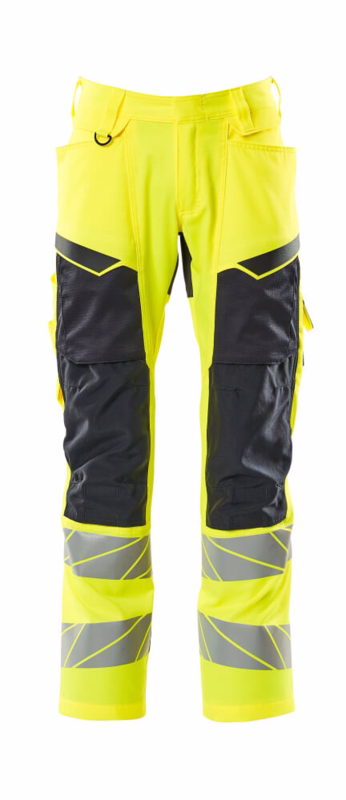 Arbejdsbuks 19579 Hi-vis gul/mørk marine, str. 82C68