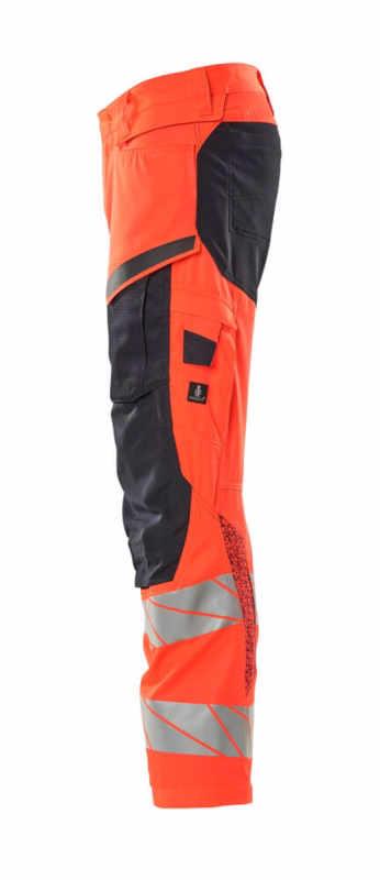 Arbejdsbuks 19579 Hi-viz rød/mørk marine, str. 90C49