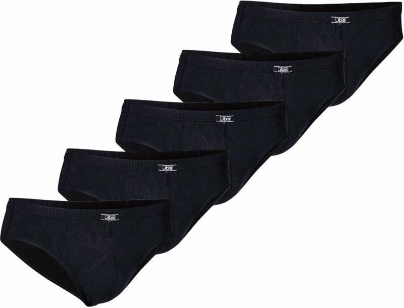 Underbuks Slip 0-1140 Sort 5-pak, str. L
