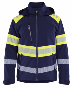 Blåkläder - Vintersoftshelljakke 4489 Marineblå/Hi-vis Gul
