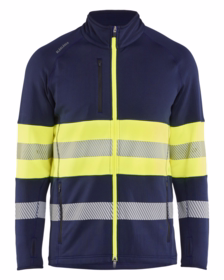 Blåkläder - Fleecejakke 4712 Marineblå/Hi-vis Gul
