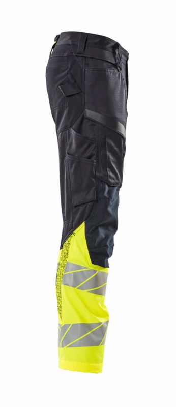 Arbejdsbuks Hi-vis 19679 mørk marine/gul, str. 82C49