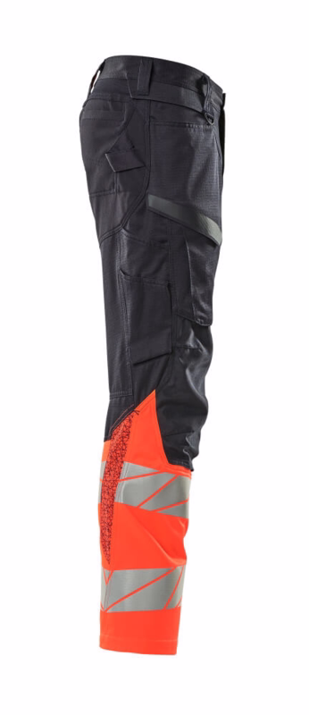 Arbejdsbuks Hi-vis 19679 mørk marine/rød, str. 82C56
