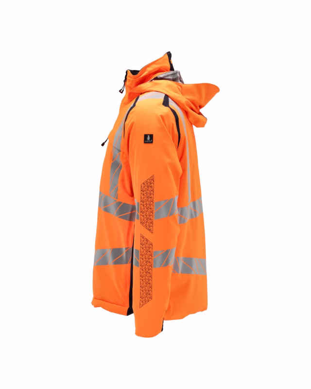 Vinterjakke Hi-vis 19035 orange/mørk marine, str. S