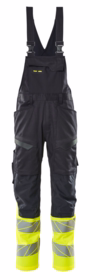 Mascot - Overall Hi-viz 19669 mørk marine/gul