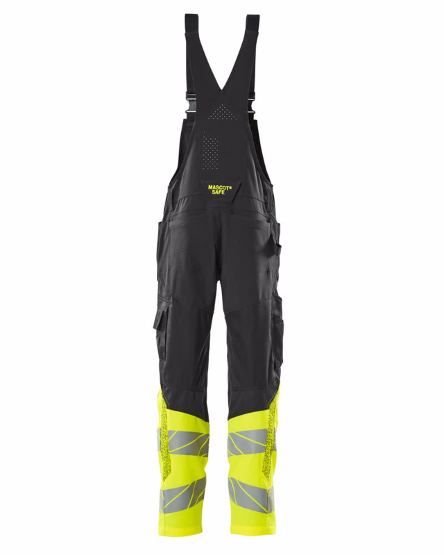 Overall 19669 Sort/Hi-vis gul, str. 82C52